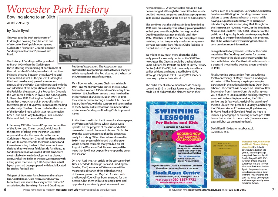 Worcester Park history